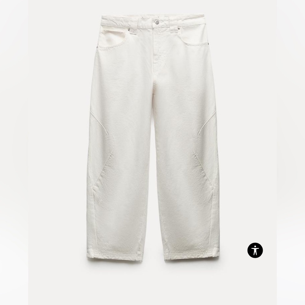Zara barrel leg jeans